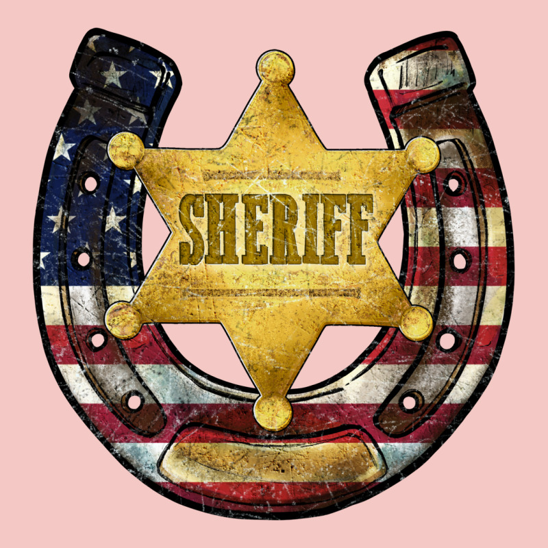 Sheriff American Flag Urban Heavy Tee by JahusDesignShop | Teevron