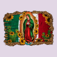 Our Lady Of Guadalupe Mexican Flag Background Classic Tee | Teevron