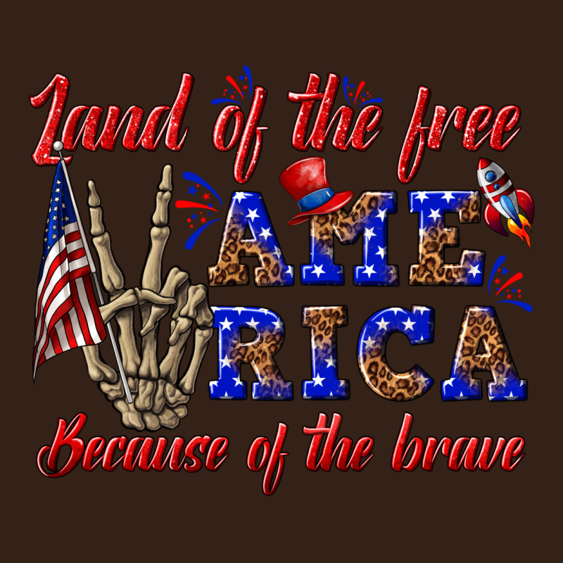 Land Of The Free America Because Of The Brave Heavy Core Tee by texasbilliewilder | Teevron