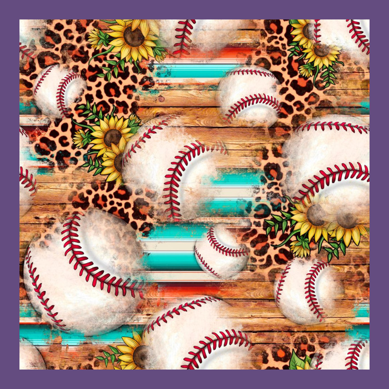 Baseball Leopard Sunflower Seamless Pattern Vintage Hoodie by JahusDesignShop | Teevron