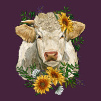 Charolais Cattle With Sunflowers Premium Tee | Teevron