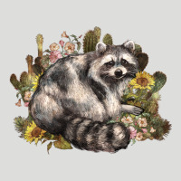 Floral Racoon Western Zipper Hoodie | Teevron
