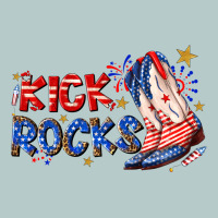 Kick Rocks Cowboy Boots Fourth Of July Heavy Core Tee | Teevron