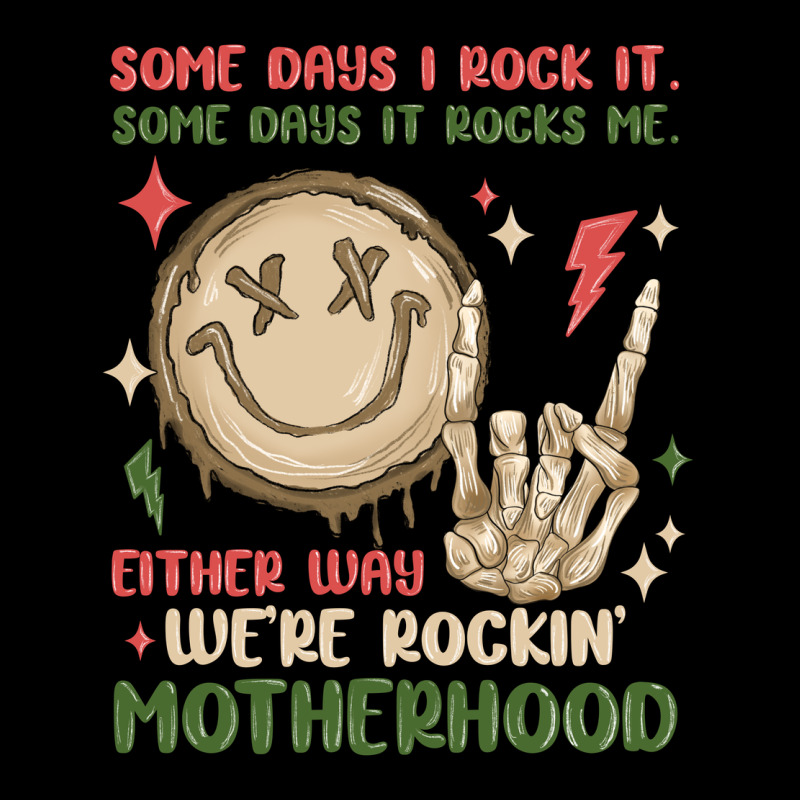 Some Days I Rock It Some Days It Rocks Me Either W Zipper Hoodie by MaliasSmallBusiness | Teevron