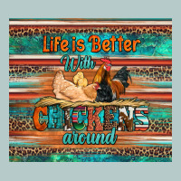 Life Is Better With Chickens Around Chicken Coop Heavy Core Tee | Teevron