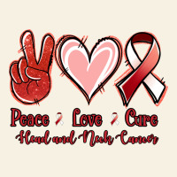 Peace Love Cure Head And Neck Cancer Vintage Tee | Teevron