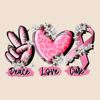 Peace Love Cure Breast Cancer Urban Hoodie | Teevron
