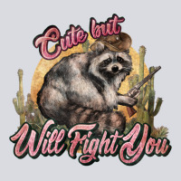 Cute But Will Fight You Racoon Western Zipper Hoodie | Teevron