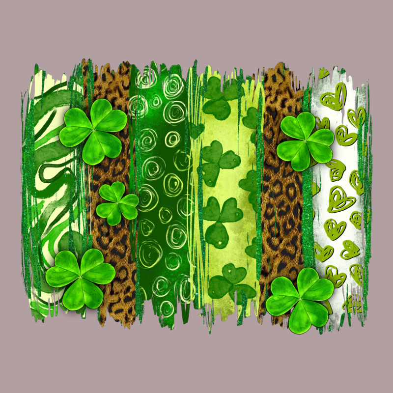 St Patrick's Day Brushstrokes Vintage Hoodie by RanaPortraitStore | Teevron