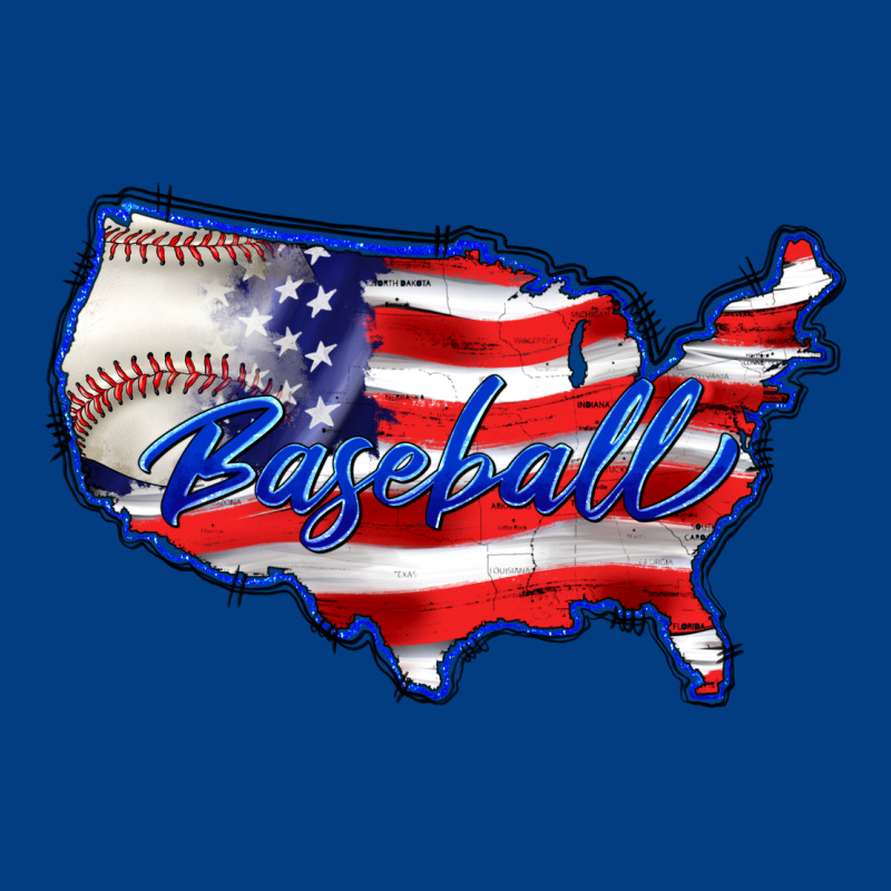 Usa Flag Baseball Premium Sweatshirt by BarkalooDesign | Teevron