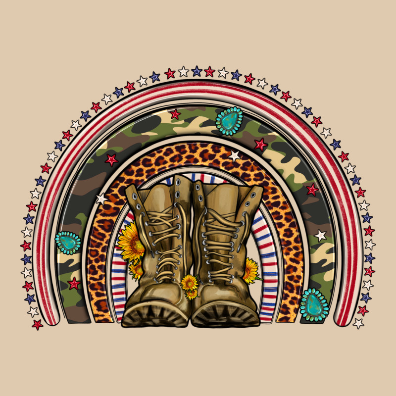 Soldier Boots Camouflage Leopard Gemstone Rainbow Heavyweight Sweatshirt by Artiststas | Teevron