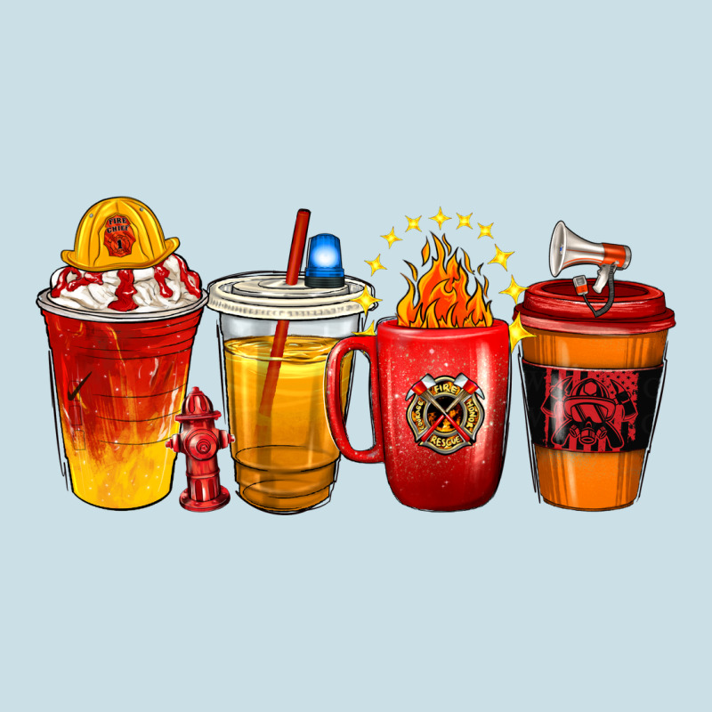 Firefighter Coffee Cups Ladies Tee by texasbilliewilder | Teevron