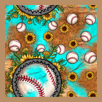 Baseball Turquoise Sunflower Seamless Pattern Vintage Hoodie | Teevron
