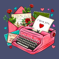 Pink Typewriter And Letters Vintage Tee | Teevron