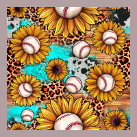 Baseball Leopard Turquoise Sunflower Seamless Pattern Vintage Hoodie | Teevron