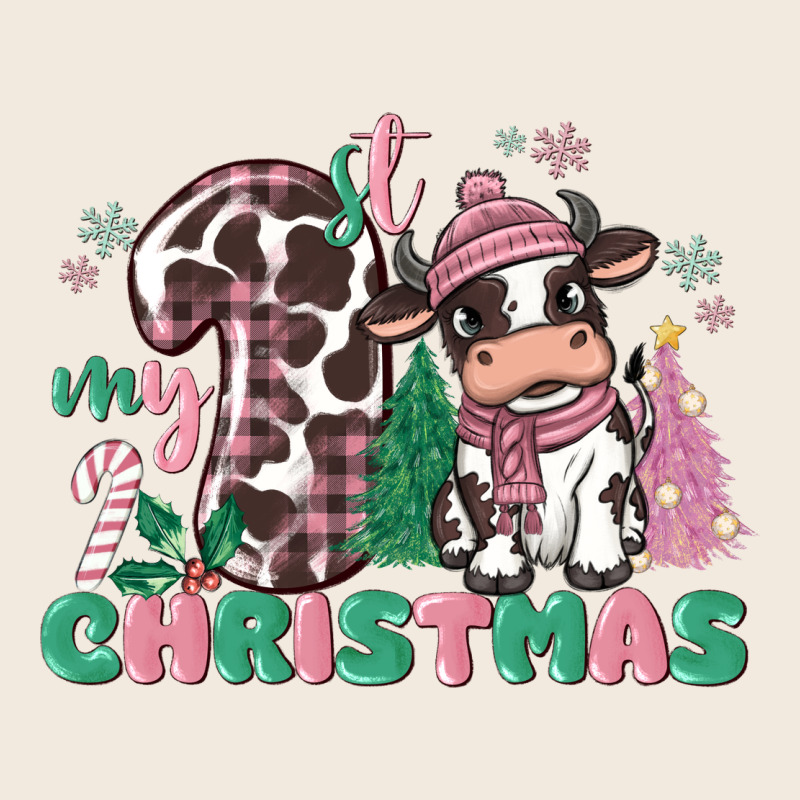 My First Christmas Cow Zipper Hoodie by MaliasSmallBusiness | Teevron