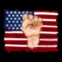 American Flag With Hand Urban Heavy Tee | Teevron