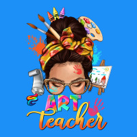 Art Teacher Messy Bun Classic Tee | Teevron