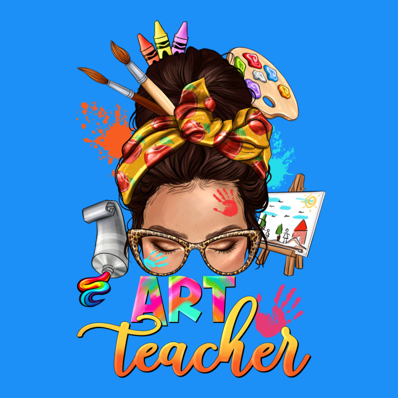 Art Teacher Messy Bun Classic Tee by NancyCooperArtShop | Teevron