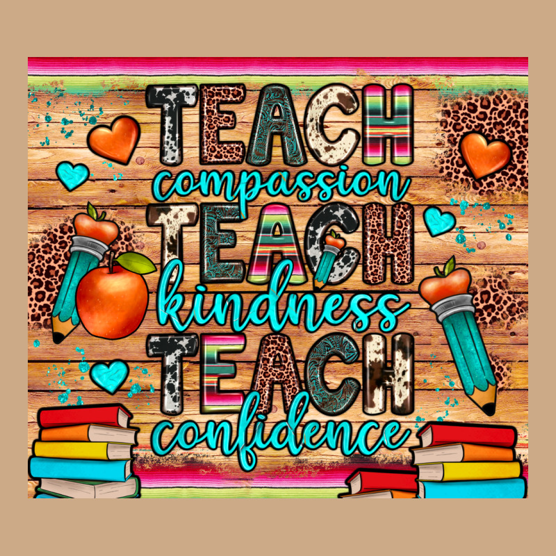 Teach Compassion Kindness Confidence Vintage Hoodie by JahusDesignShop | Teevron