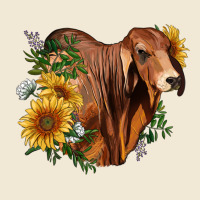 Brahman Bull With Sunflowers Premium Tee | Teevron