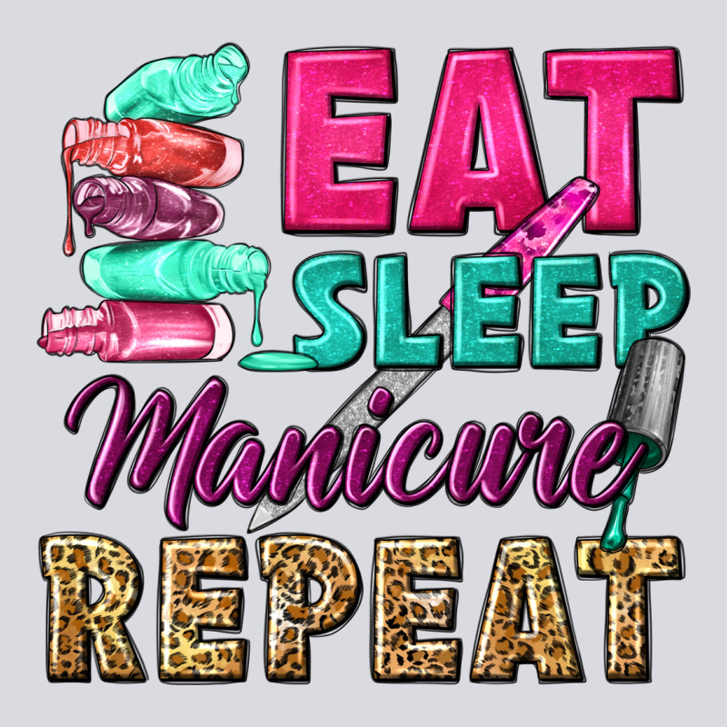 Eat Sleep Manicure Repeat Zipper Hoodie by NancyCooperArtShop | Teevron