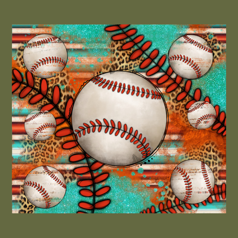 Baseball Turquoise Serape Glitter Tumbler Long Sleeve Tee by Jasminsmagicworld | Teevron