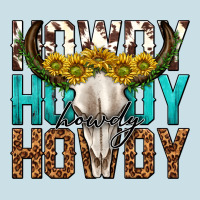 Howdy Howdy Howdy Western Bull Skull Ladies Tee | Teevron