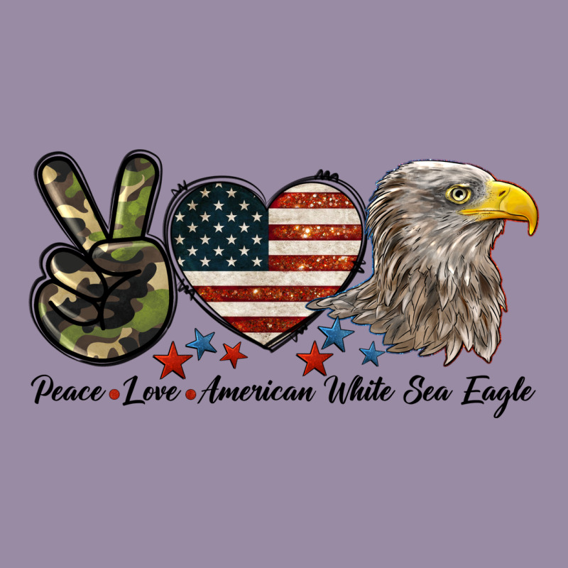 Peace Love American White Sea Eagle Classic Tee by LillyAllenDesigns | Teevron