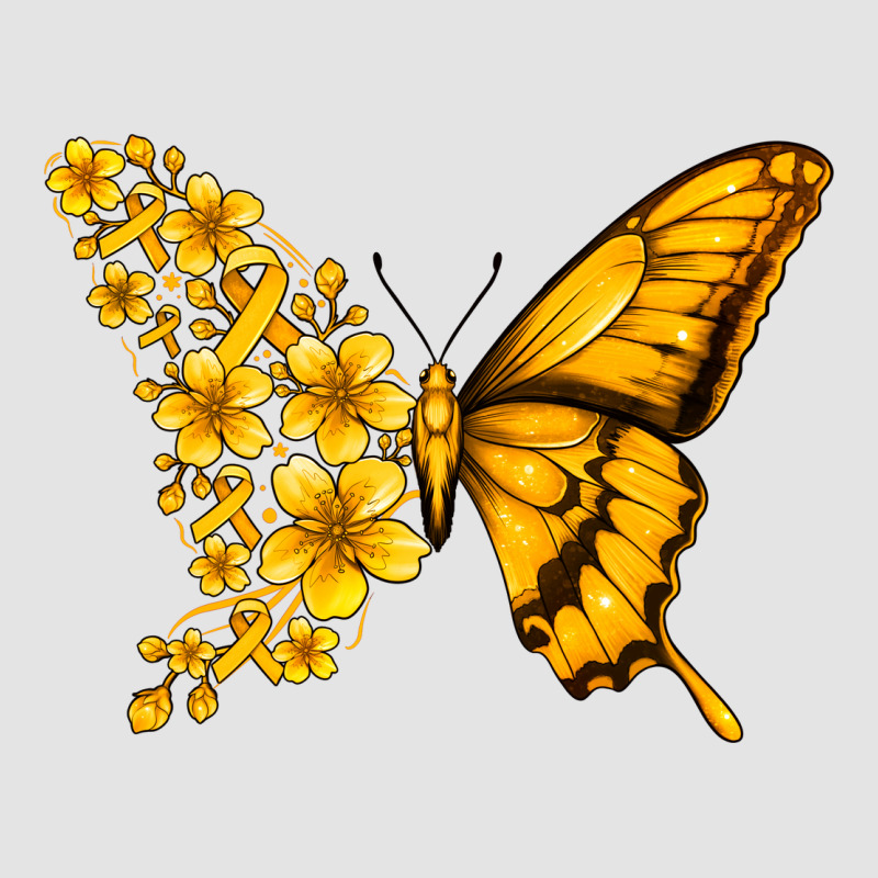 Childhood Cancer Butterfly Premium Sweatshirt by Jasminsmagicworld | Teevron