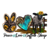Peace Love Suffolk Sheep | Teevron