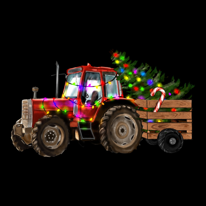 Christmas Farm Tractor Ladies Tee by RanaPortraitStore | Teevron
