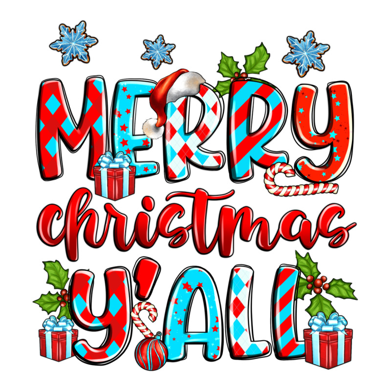 Merry Christmas Y'all Ladies Tee by Zillion Design Studio | Teevron