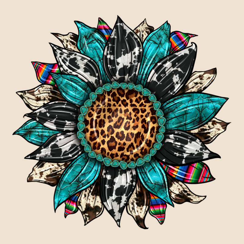 Cowhide Leopard Serape Gemstone  Sunflower Urban Heavy Tee by Artiststas | Teevron