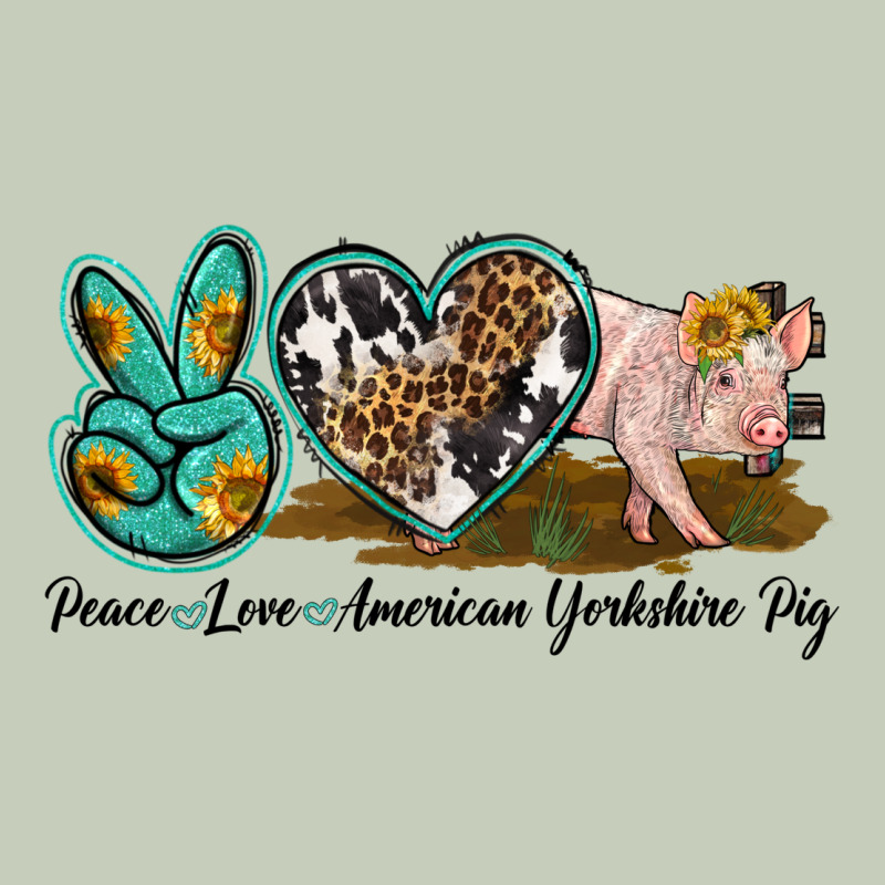 Peace Love Yorkshire Pig Classic Tee by LillyAllenDesigns | Teevron