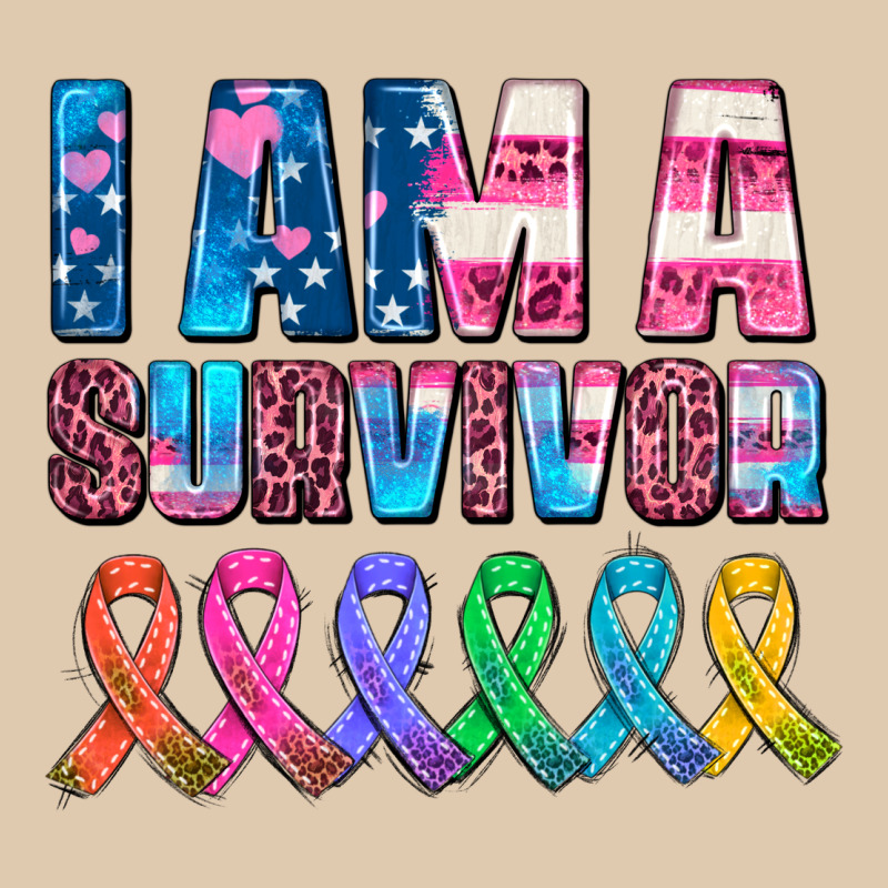I Am A Survivor With All Cancer Ribbons Heavyweight Sweatshirt by AdoDesignShop | Teevron