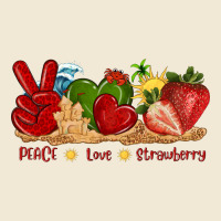 Peace Love Strawberry With Summer Premium Tee | Teevron