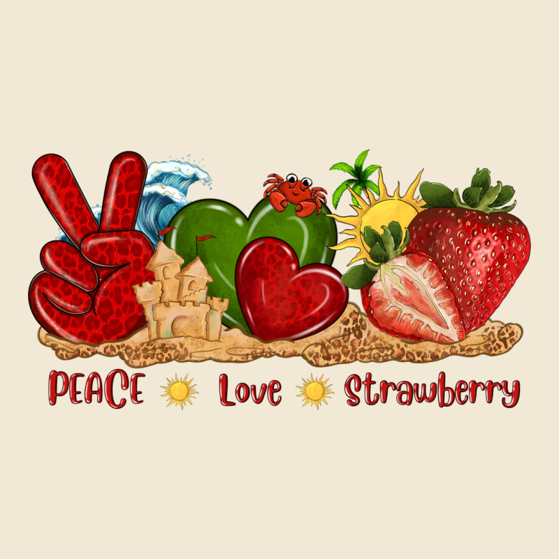 Peace Love Strawberry With Summer Premium Tee by texasbilliewilder | Teevron