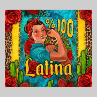 Hundred Percent Latina Strong Woman Premium Sweatshirt | Teevron