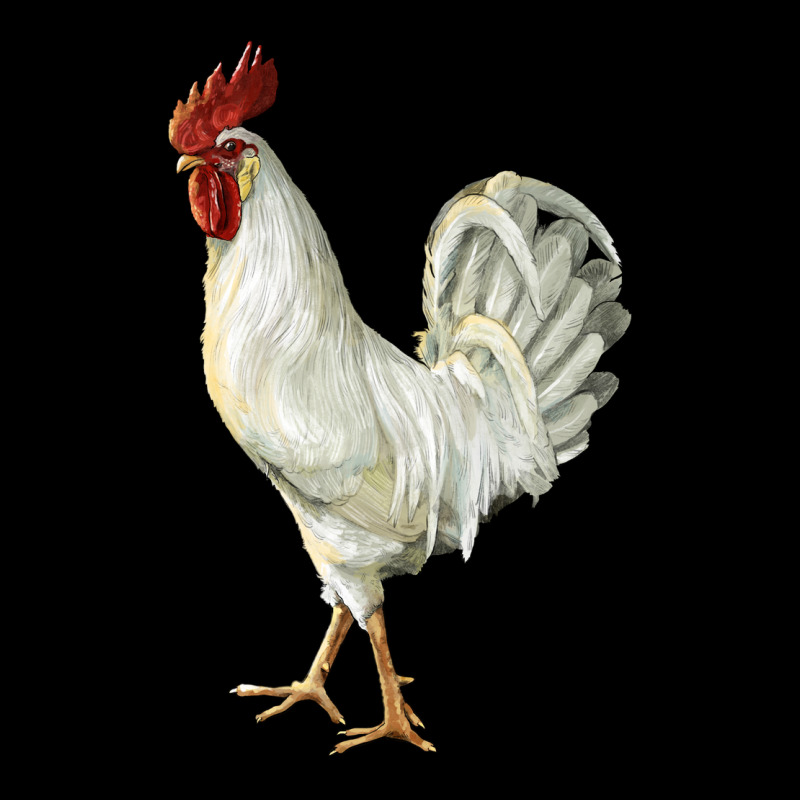 Leghorn Rooster Long Sleeve Tee by LillyAllenDesigns | Teevron