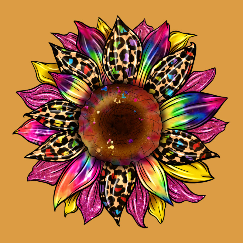 Tie Dye Leopard Sunflower Urban Heavy Tee by Artiststas | Teevron