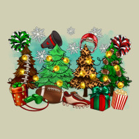 Christmas Trees With Football Heavy Core Tee | Teevron