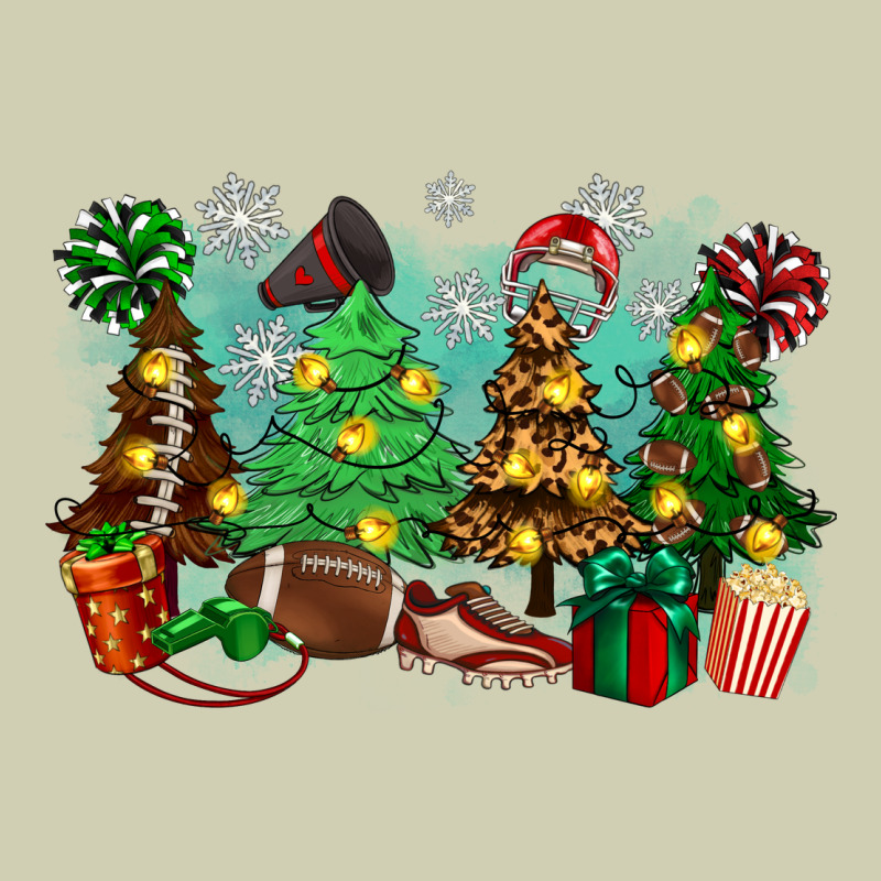 Christmas Trees With Football Heavy Core Tee by Zillion Design Studio | Teevron