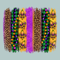 Mardi Gras Fleur De Lis And Beads Brush Stroke Heavy Core Tee | Teevron