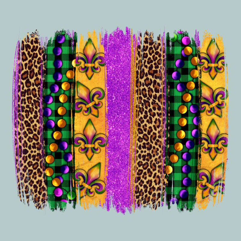 Mardi Gras Fleur De Lis And Beads Brush Stroke Heavy Core Tee by Artiststas | Teevron
