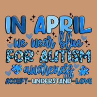 In April We Wear Blue For Autism Awareness Heavyweight Hoodie | Teevron