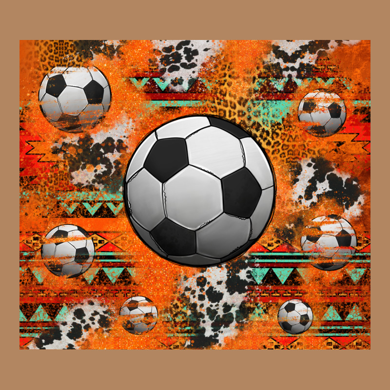 Soccer Aztec Glitter Tumbler Long Sleeve Tee by Jasminsmagicworld | Teevron