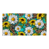 Sunflower And Daisy With Leopard | Teevron
