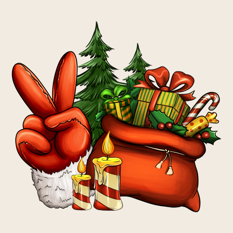Christmas Santa Claus Peace Hand Premium Sweatshirt by Jasminsmagicworld | Teevron