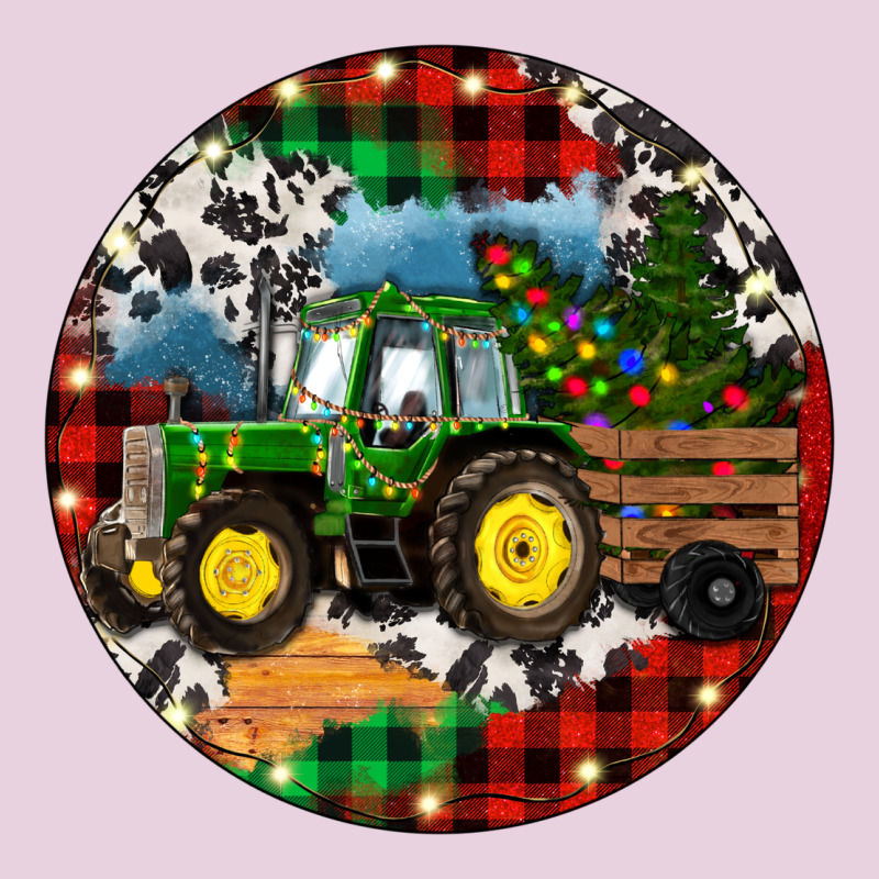 Christmas Farm Tractor Ladies Tee by RanaPortraitStore | Teevron